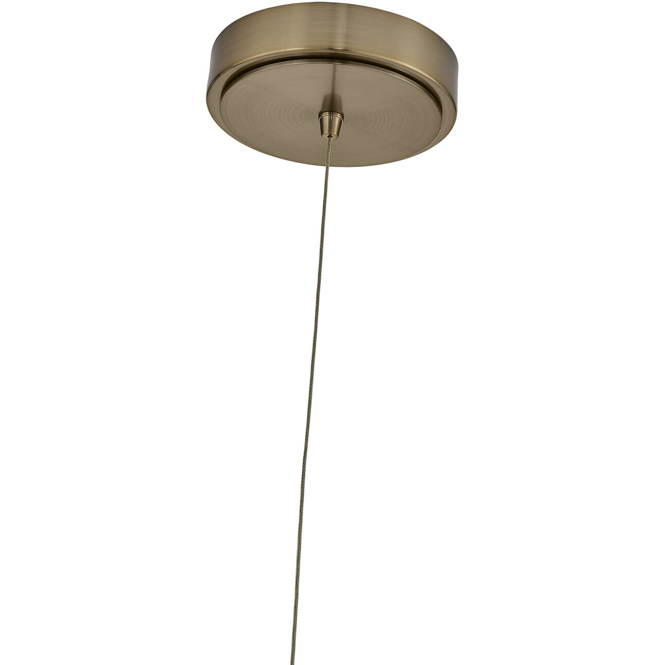 Goccia LED 6.25 inch Winter Brass Mini Pendant Ceiling Light