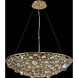 Ciottolo 8 Light 24 inch Brushed Champagne Gold Pendant Ceiling Light in Firenze Clear