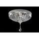 Orecchini 2 Light 13 inch Two Tone Silver Flush Mount Ceiling Light