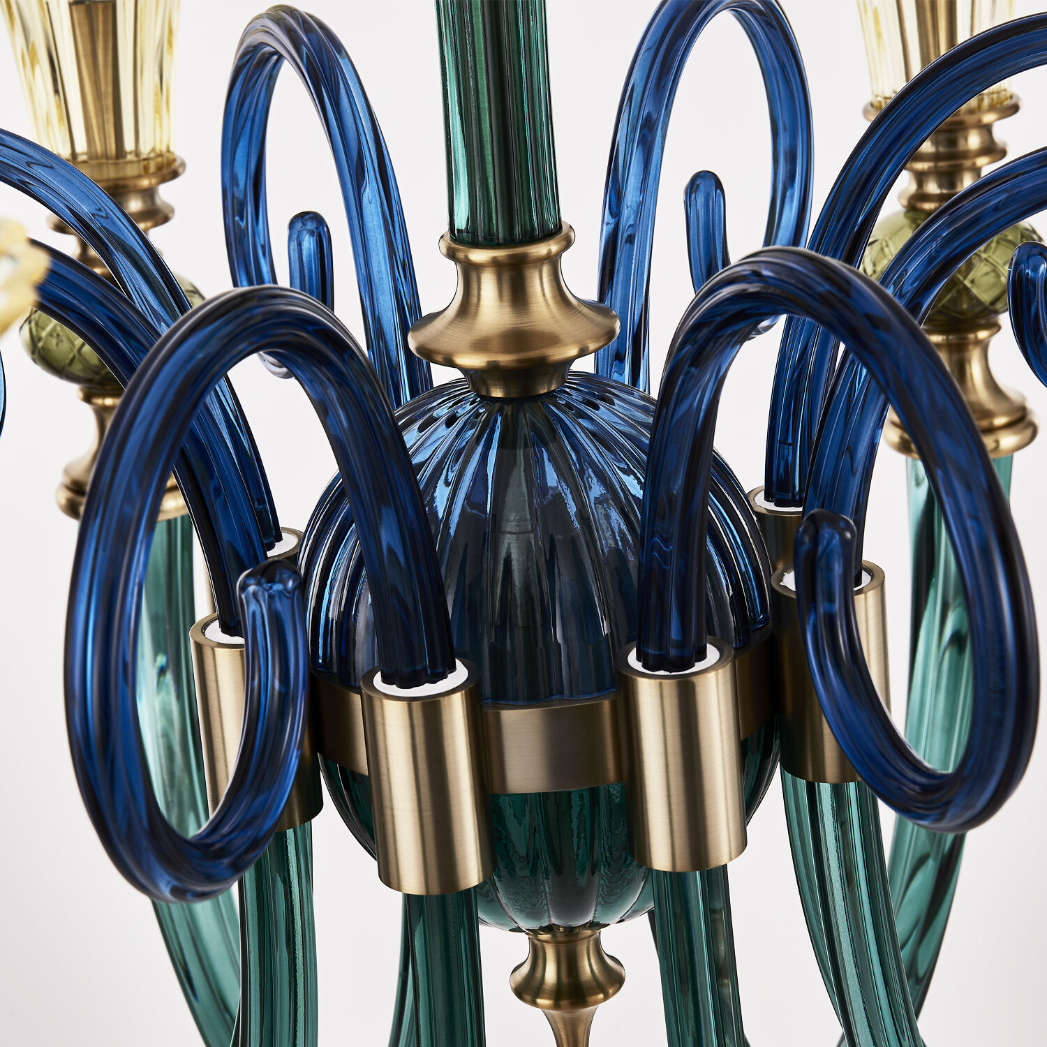 Tinta 8 Light 42 inch Winter Brass Pendant Ceiling Light