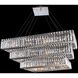 Baguette 34 Light 27 inch Chrome Pendant Ceiling Light