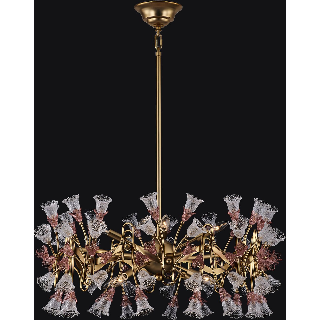 Bella 8 Light 32 inch Antique Brass Pendant Ceiling Light