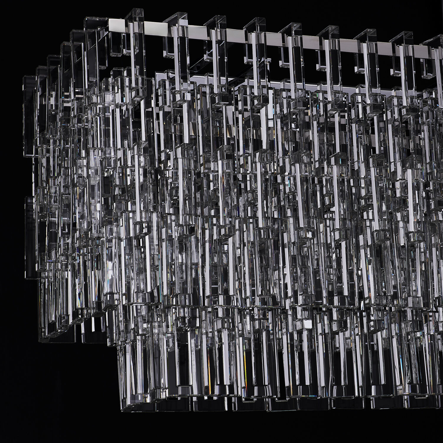 Catene 7 Light 12 inch Chrome Linear Pendant Ceiling Light