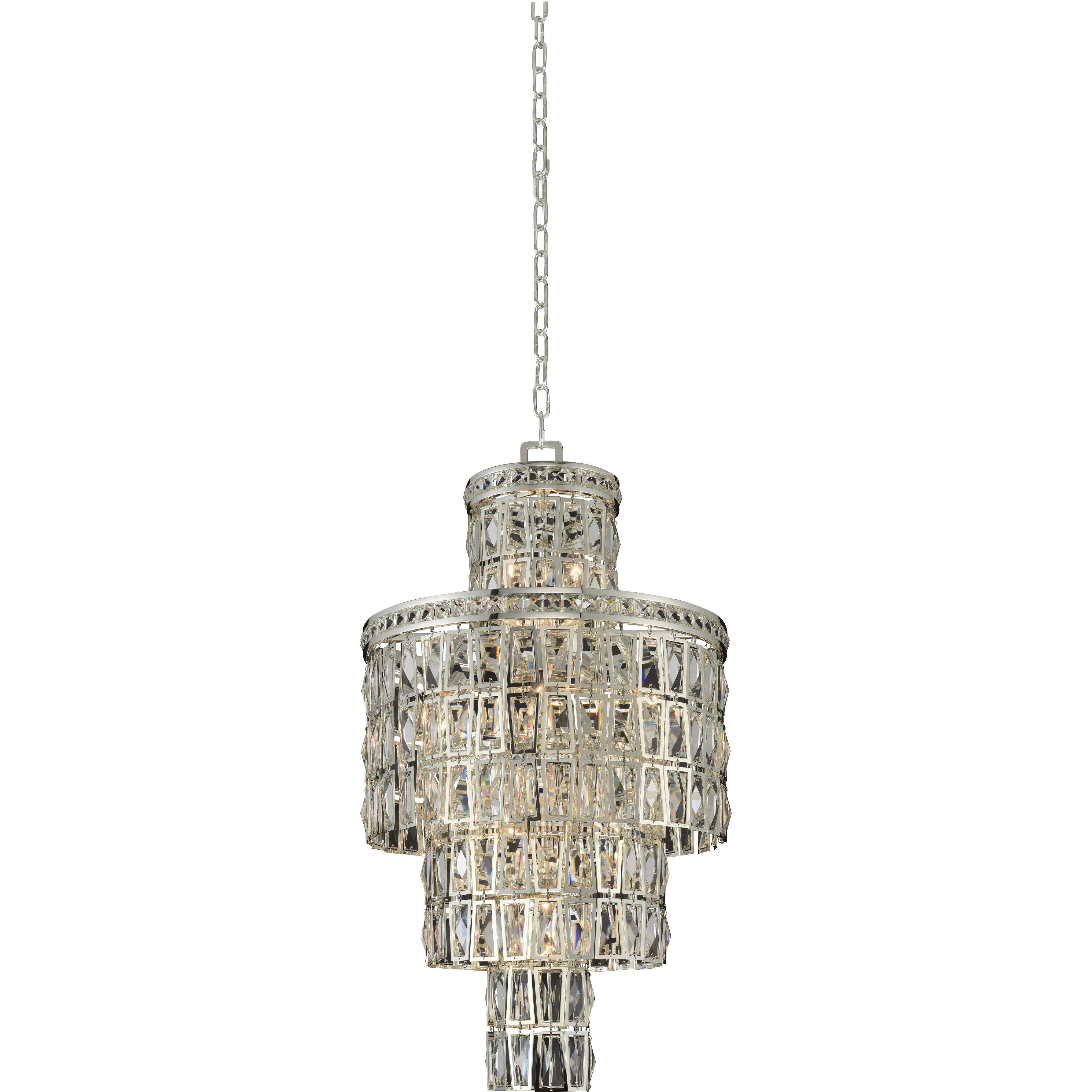 Kasturi 13 Light 18 inch Silver Flush Mount Ceiling Light