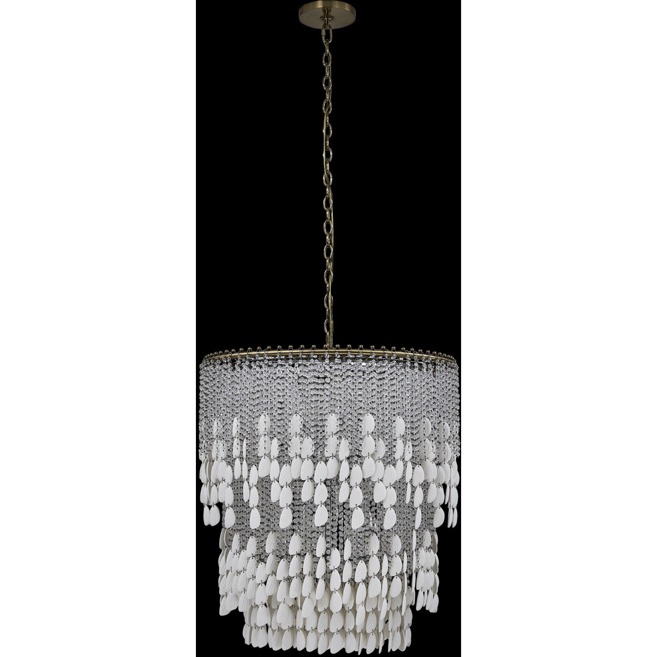 Farfalle 18 Light 28 inch Brushed Champagne Gold Chandelier Ceiling Light