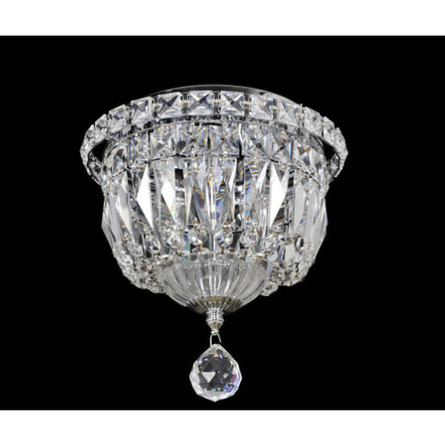 Betti 3 Light 8 inch Chrome Flush Mount Ceiling Light