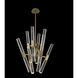 Apollo LED 26 inch Brushed Champagne Gold Chandelier Ceiling Light in Firenze Clear