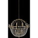 Lina LED 60 inch Polished Chrome Pendant Ceiling Light in Firenze
