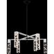 Serres LED 28 inch Matte Black with Polished Nickel Chandelier Ceiling Light