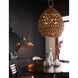 Saxon 3 Light 24 inch Natural and Natural Iron Pendant Ceiling Light