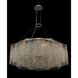 Cometa 8 Light 34 inch Brushed Champagne Gold Pendant Ceiling Light in Firenze Clear