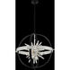 Angelo 10 Light 26 inch Matte Black with Polished Silver Pendant Ceiling Light in Matte Black W/ Polished Silver