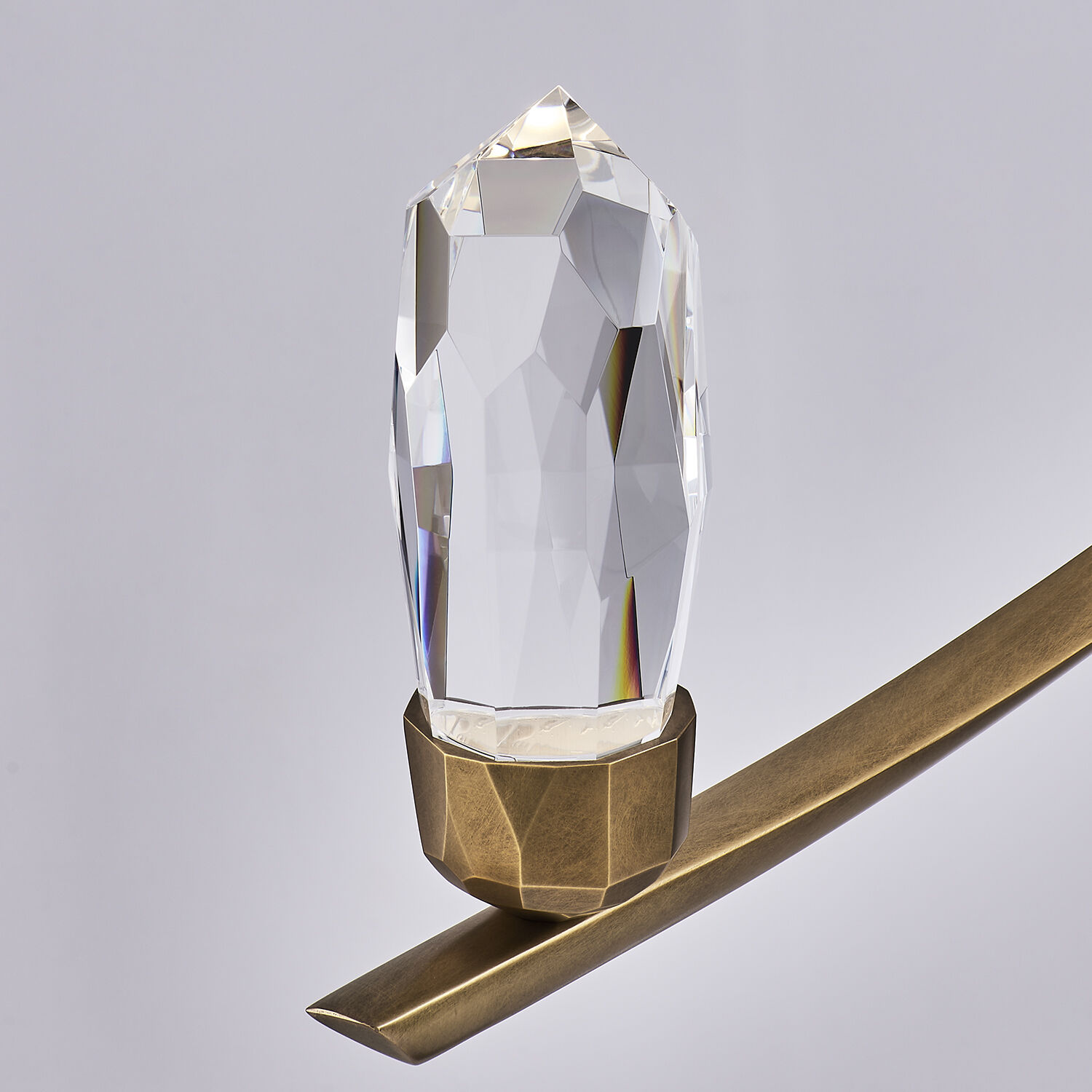 Bilancia LED 36 inch True Brass Chandelier Ceiling Light