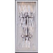 Glacier Estereo 25 inch Matte White Outdoor Wall Sconce