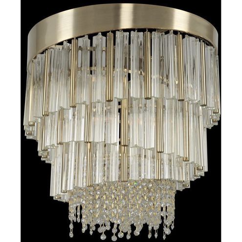 Espirali 6 Light 20 inch Brushed Champagne Gold Pendant Ceiling Light