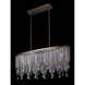 Vezzo Island Light Linear Pendant Ceiling Light in Winter Brass