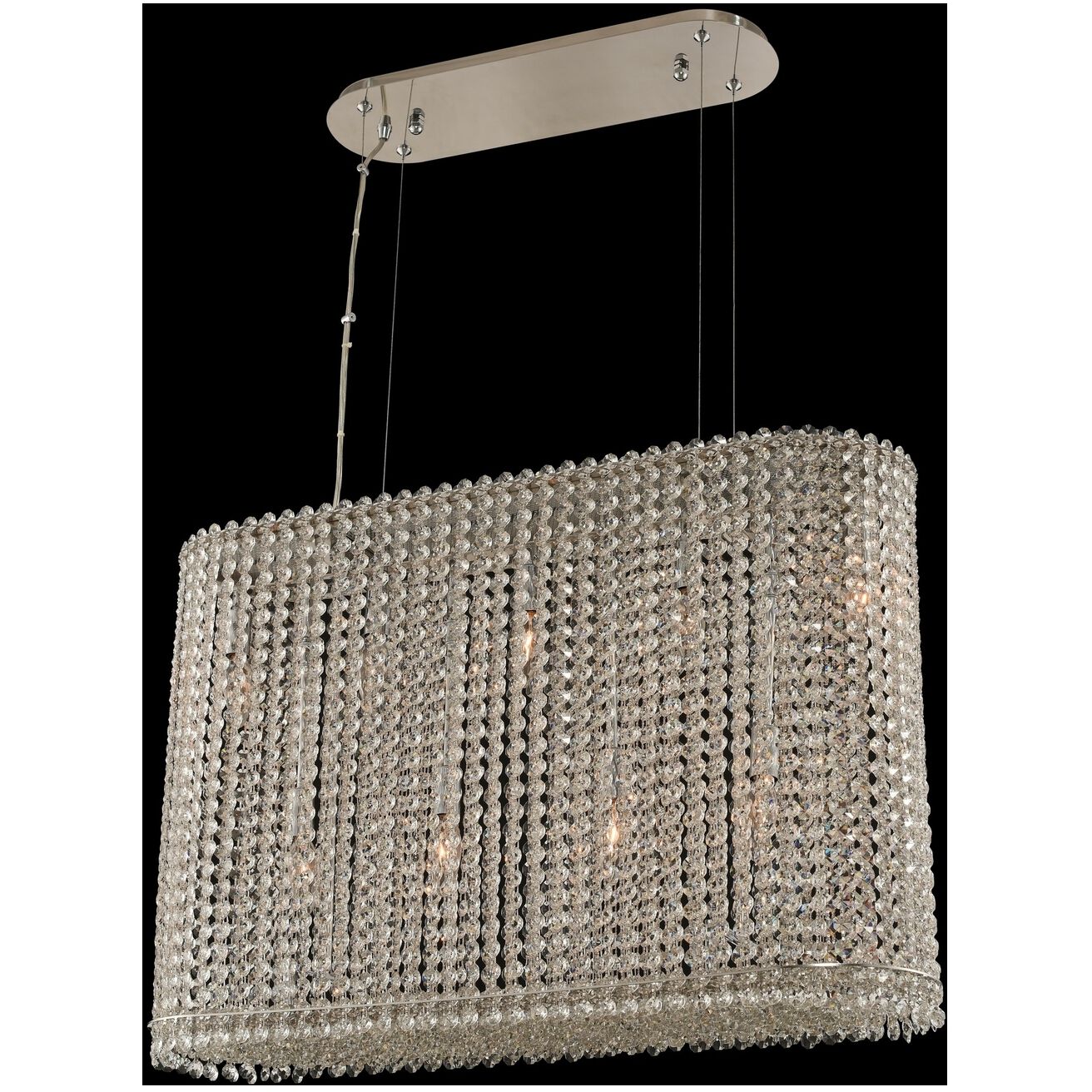 Torre 9 Light 30 inch Chrome Island Light Ceiling Light