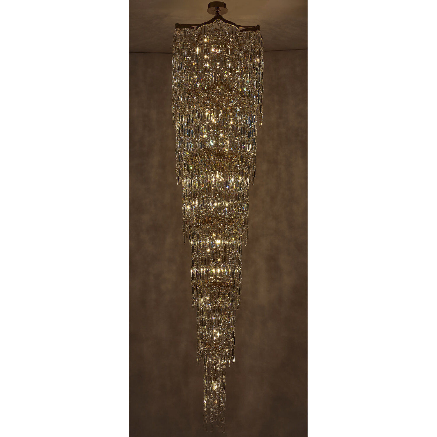 Cadere 42 Light 26 inch Two Tone 18K Gold Pendant Foyer Ceiling Light