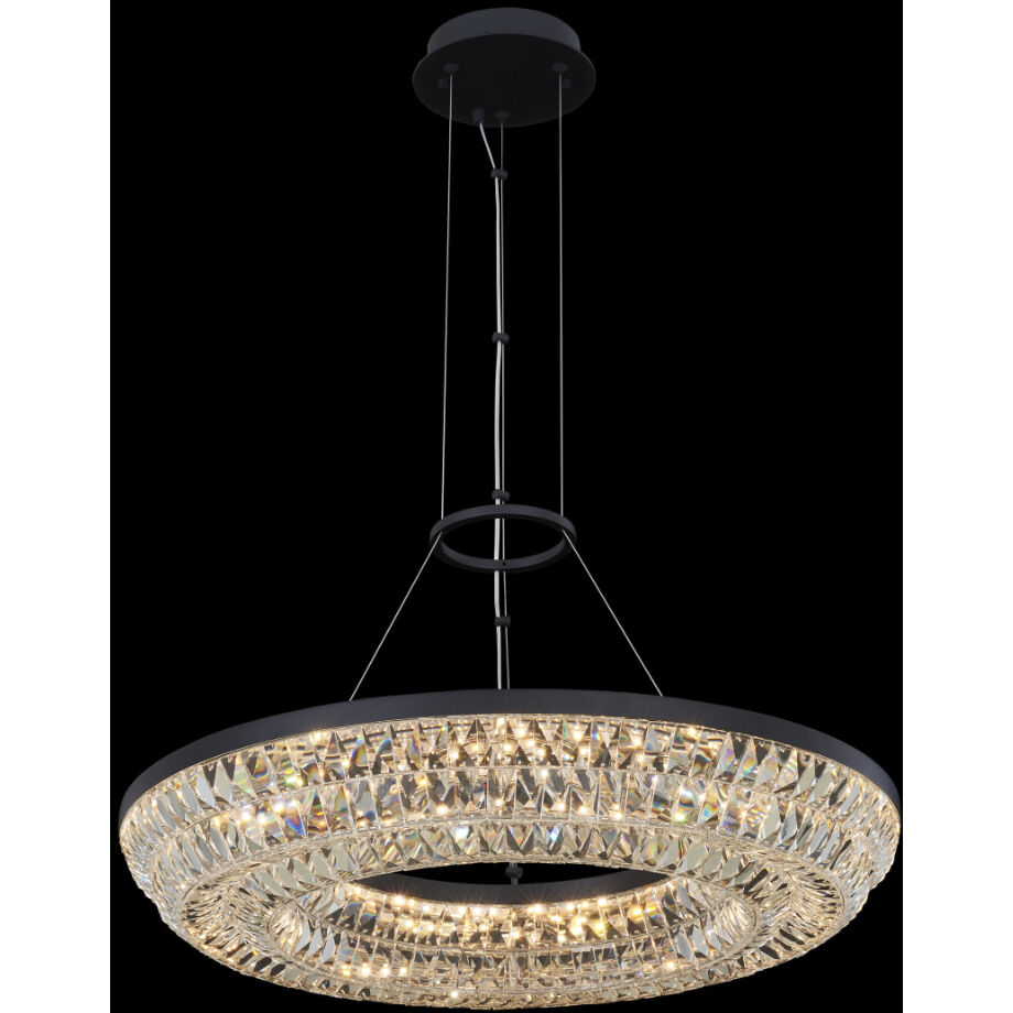 Zaga 26 inch Matte Black Pendant Ceiling Light