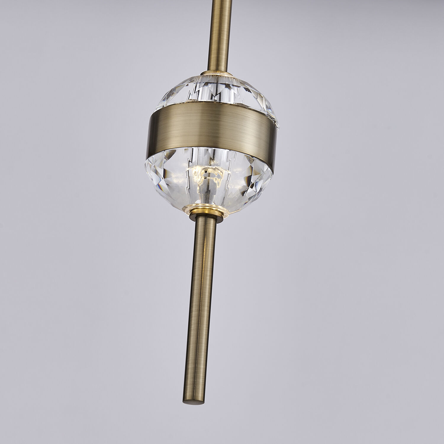 Goccia LED 6.25 inch Winter Brass Mini Pendant Ceiling Light