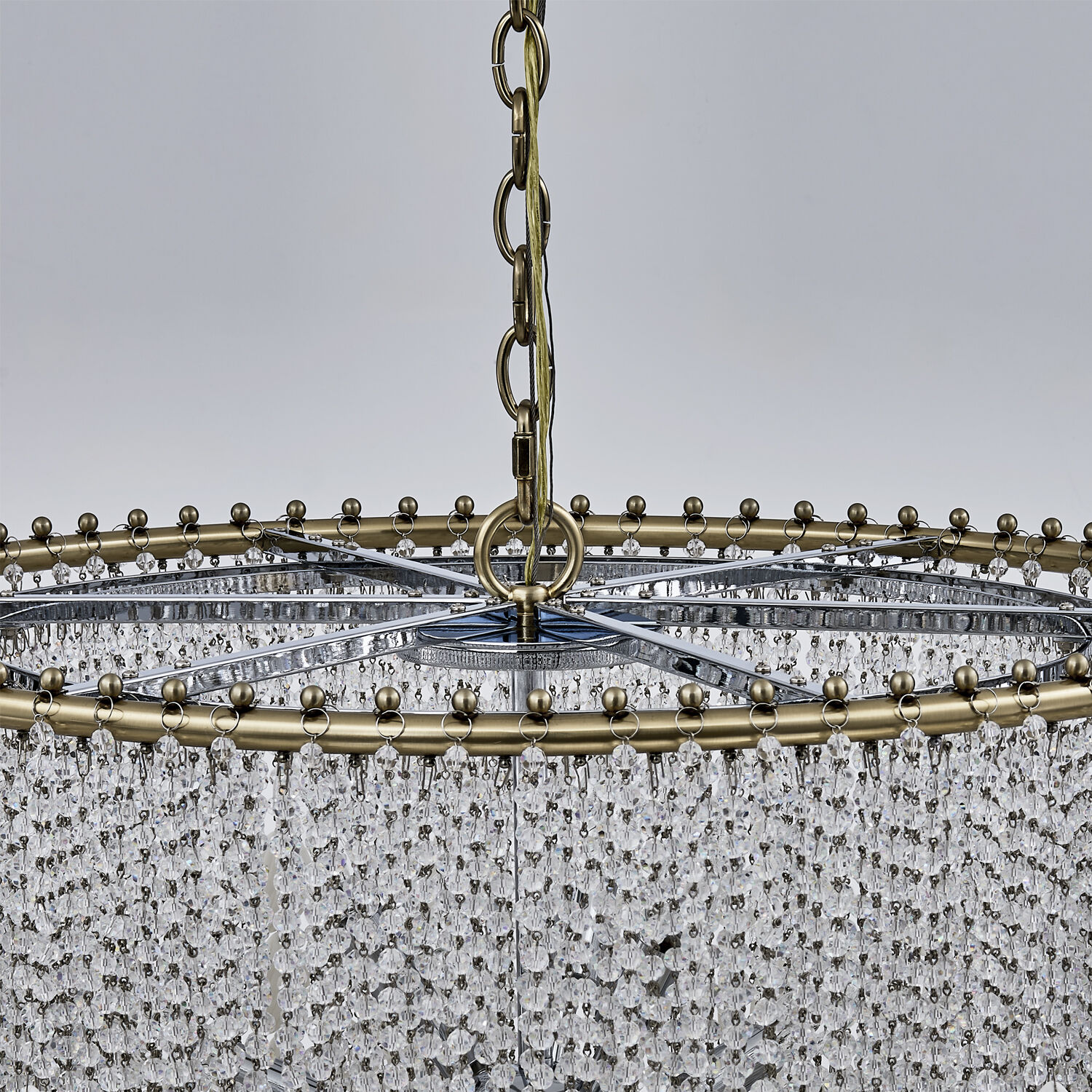 Farfalle 18 Light 28 inch Brushed Champagne Gold Chandelier Ceiling Light