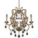 Duchess 6 Light 22 inch Brushed Champagne Gold Chandelier Ceiling Light