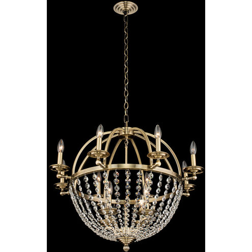 Pendolo 12 Light 30 inch Brushed Champagne Gold Chandelier Ceiling Light