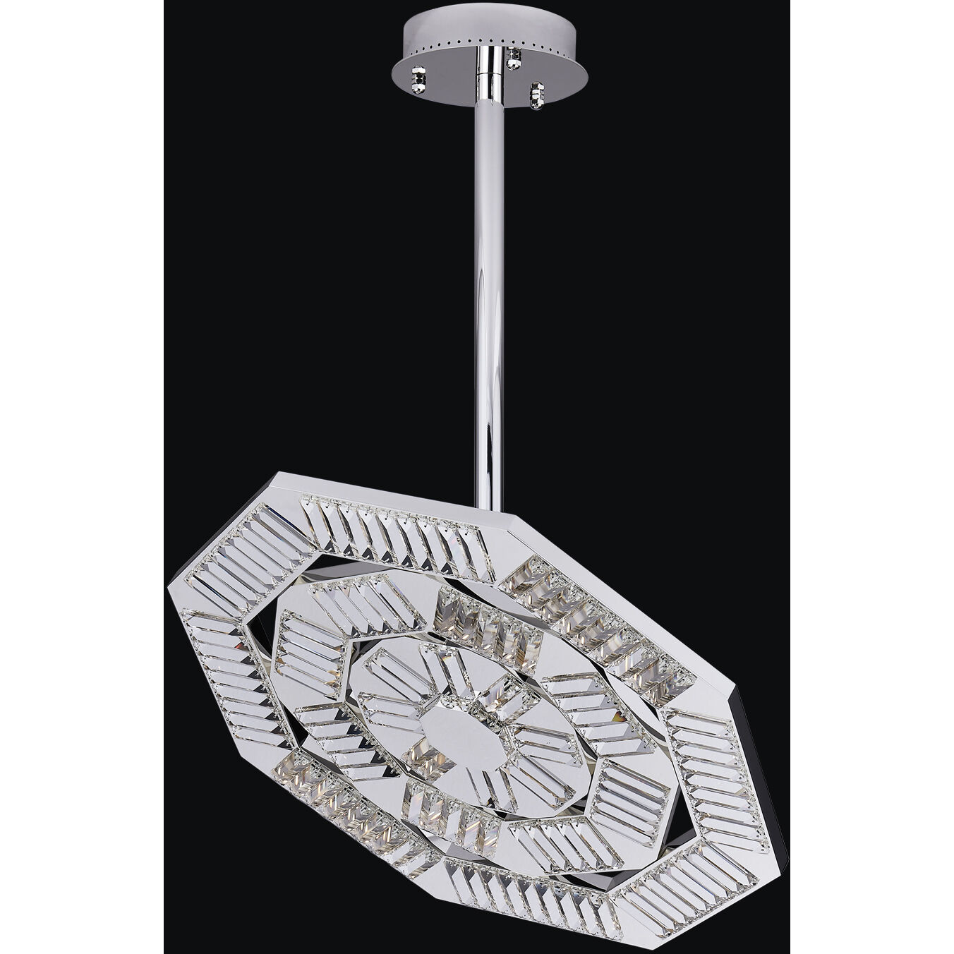 Tempo 28.5 inch Polished Silver Pendant Ceiling Light