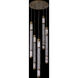 Tubo 24 inch True Brass Foyer Light Ceiling Light in Firenze Clear