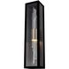 Lucca Esterno 30 inch Matte Black With Brushed Champagne Gold Outdoor Wall Sconce