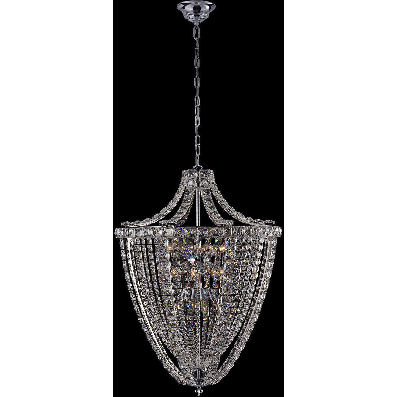 Scudo 20 Light 27 inch Chrome Pendant Ceiling Light