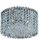 Milieu Metro 3 Light 10.5 inch Chrome Flush Mount Ceiling Light in Firenze Clear