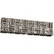 Modello 6 Light 26 inch Chrome Bath Vanity Wall Light in Firenze Mixed
