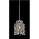 Milieu Mini Pendant 1 Light 5.5 inch Chrome Mini Pendant Ceiling Light in Firenze Light Peridot