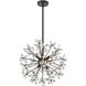 Adelle 8 Light 19.6 inch Matte Black Chandelier Ceiling Light