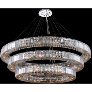 Rondelle 56 Light 72 inch Polished Chrome Pendant Ceiling Light