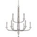 Palermo 9 Light 31 inch Chrome Chandelier Ceiling Light