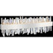 Glacier LED 24 inch Chrome Bath Vanity Wall Light in Firenze Clear