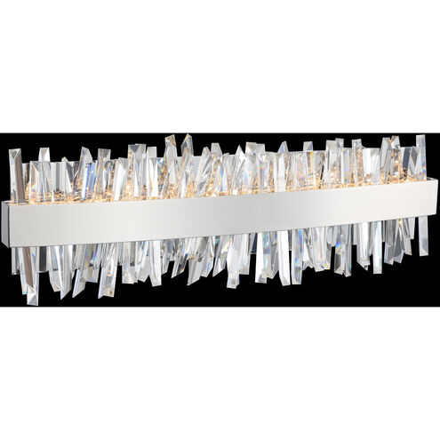 Glacier LED 24 inch Chrome Bath Vanity Light Wall Light