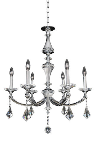 Floridia 6 Light 27 inch Chrome Chandelier Ceiling Light