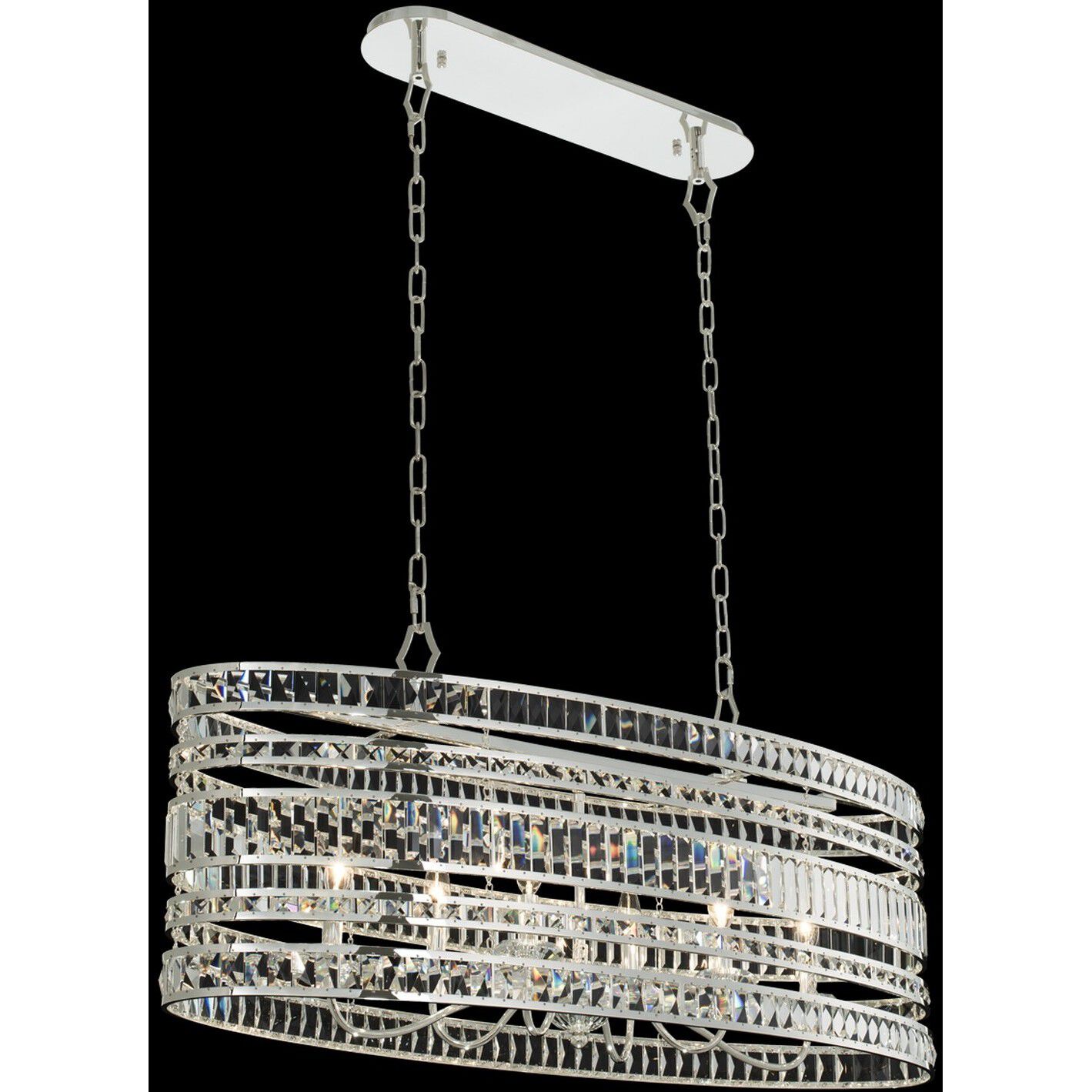 Strato Island Light Ceiling Light in Polished Silver