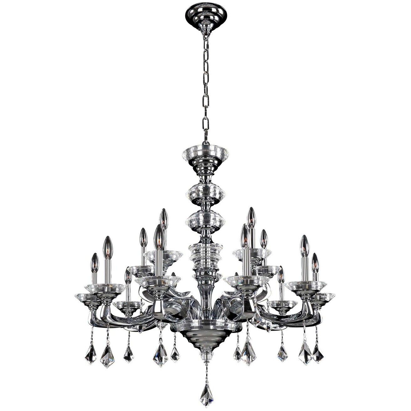 Cosimo 15 Light 37 inch Chrome Chandelier Ceiling Light