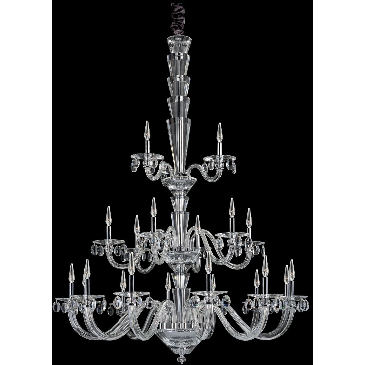 Fanshawe 21 Light 52 inch Chrome Chandelier Ceiling Light in Firenze Clear