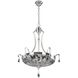 Orecchini 6 Light 26 inch Two Tone Silver Pendant Ceiling Light