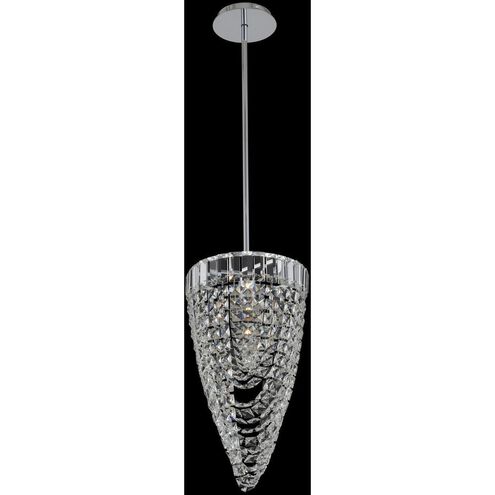 Mira 1 Light 10 inch Chrome Mini Pendant Ceiling Light