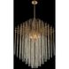 Estrella 8 Light 32 inch Brushed Champagne Gold Pendant Ceiling Light in Firenze