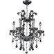 Brahms 6 Light 22 inch Chrome Chandelier Ceiling Light in Firenze Clear