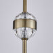 Goccia LED 6.25 inch Winter Brass Mini Pendant Ceiling Light