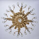 Tulipani 8 Light 38 inch Winter Brass Chandelier Foyer Light Ceiling Light