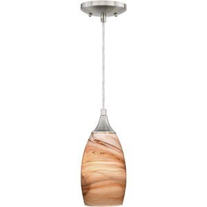 Milano LED 4.75 inch Satin Nickel Mini Pendant Ceiling Light